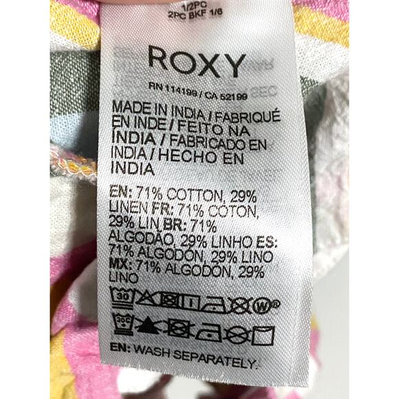 Roxy Multicolor Striped Kids Shorts - Picture 6 of 7